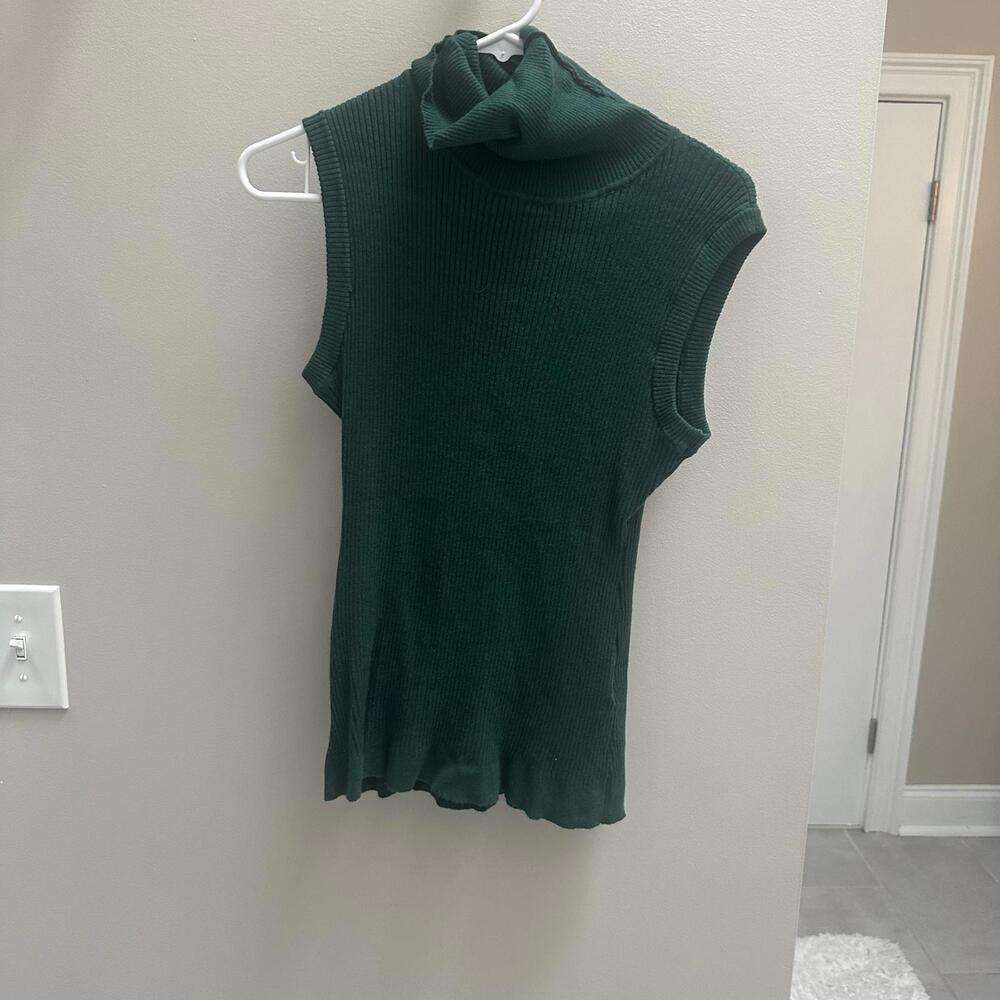 Elegant Green Sleeveless Top